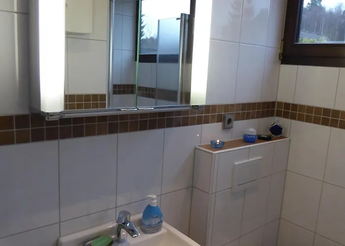 Eifelwaldhaeuschen Grosstyp Mit Wintergarten Und Waschkeller Haustiere Ok بيت للعطل